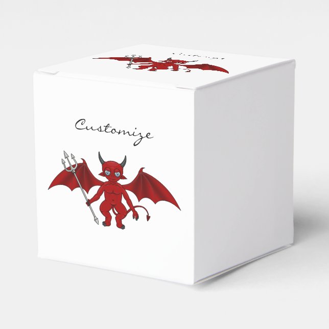 Little Red Devil Thunder_Cove Favor Box (Front Side)