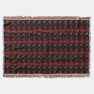 Little Red Devil Thunder_Cove Throw Blanket