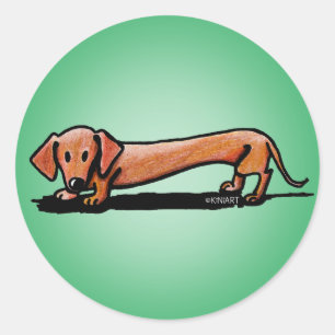 Little Red Doxie Stickers