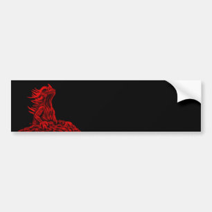 Little red Dragon Bumper Sticker