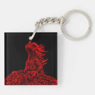 Little red Dragon Keychain