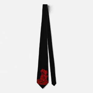 Little red Dragon Tie