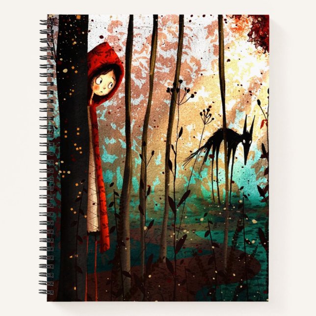 Little red fairtyale wolf notebook (Front)