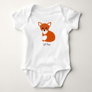Little Red Fox Baby Bodysuit