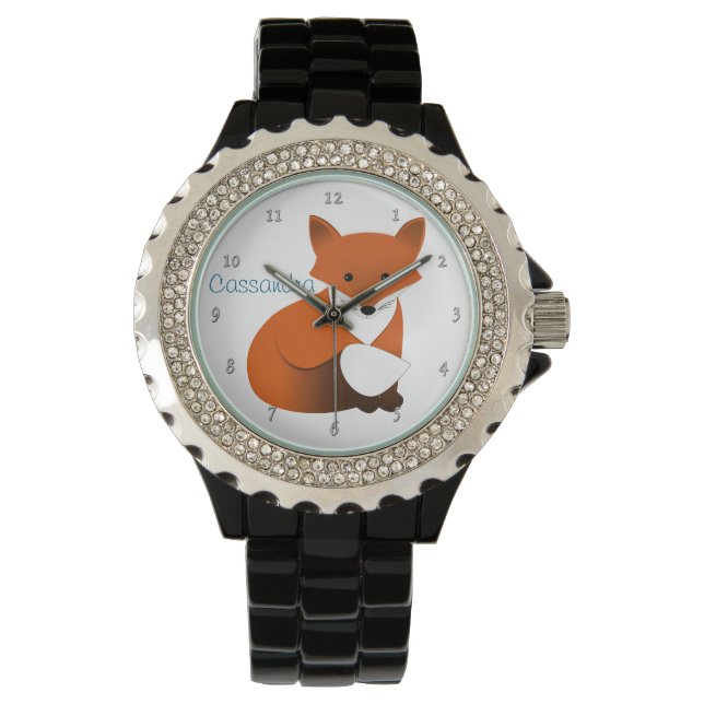Little Red Fox Personalized Watch (Front)