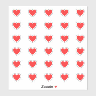 Little Red Hearts pattern 2