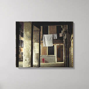 LITTLE RED HYDRANT CANVAS PRINT