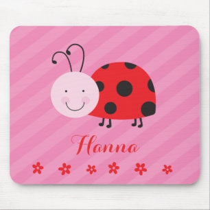 Little Red Ladybug Personalized Mousepad