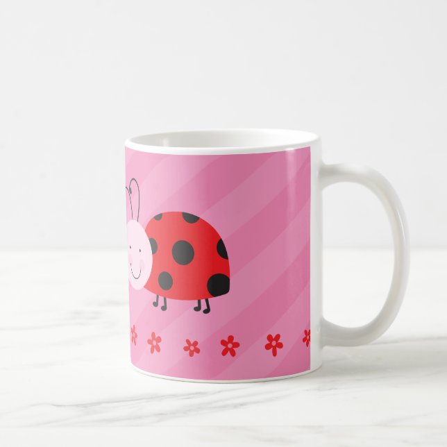 Little Red Ladybug Personalized Mug (Right)