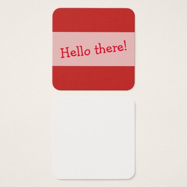 Little Red Printed Notes for Leaving Messages (Front & Back)