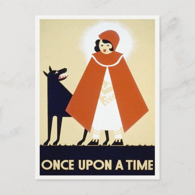 Little Red Riding Hood, 1936 Postcard (Front)