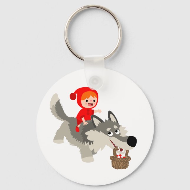 Little Red Riding Hood and The Wolf Keychain (Front)