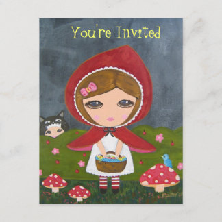 Little Red Riding Hood- Bedtime Story Party Invitation