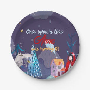 Little red riding hood Birthday Paper Plate