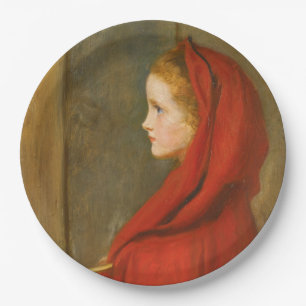 Little Red Riding Hood (by John Everett Millais) Paper Plate