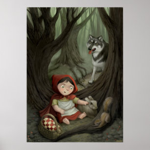 Little Red Riding Hood Children's Art Print