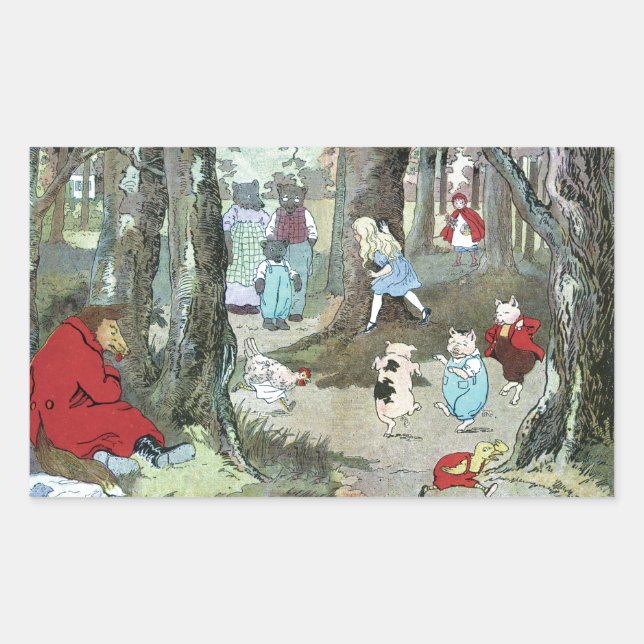 Little Red Riding Hood: End Pages Sticker (Front)