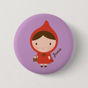 Little Red Riding Hood Fairytale for Girls 2 Inch Round Button