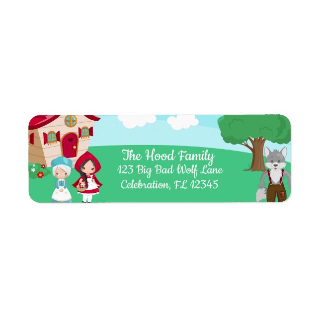 Little Red Riding Hood Fairytale Girls Birthday (Front)