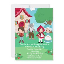 Little Red Riding Hood Fairytale Girls Birthday