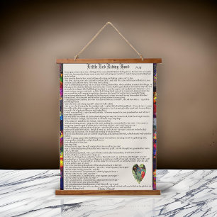 Little Red Riding Hood Fairytale Hanging Tapestry