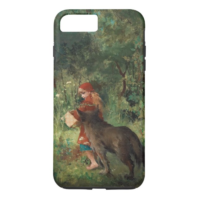 Little Red Riding Hood, fine art painting Case-Mate iPhone Case (Back)