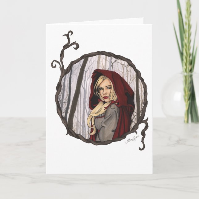 Little Red Riding Hood Greeting Card (Front)