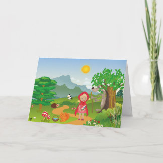 Little Red Riding Hood, Greeting Card
