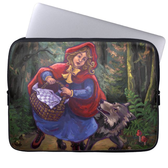Little Red Riding Hood Laptop Sleeve (Front)