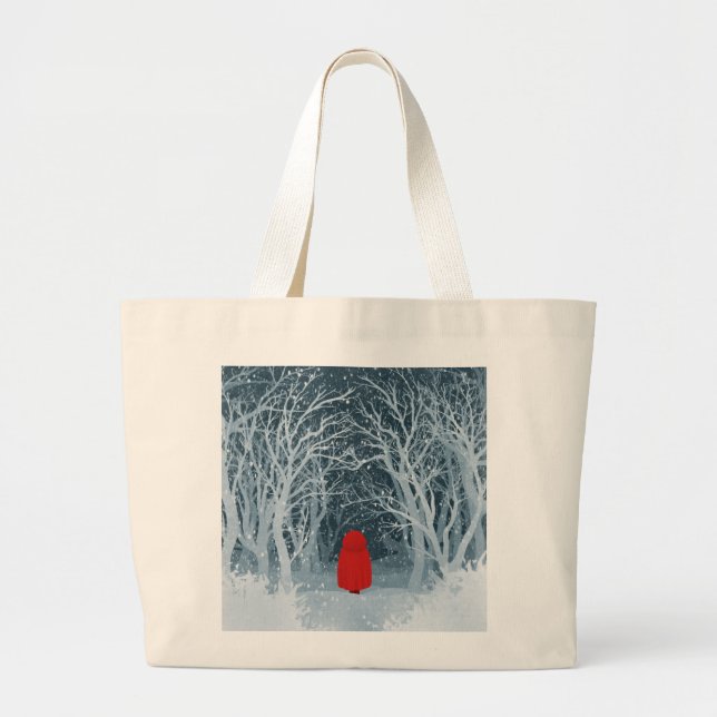 Little Red Riding Hood Large Tote Bag (Front)