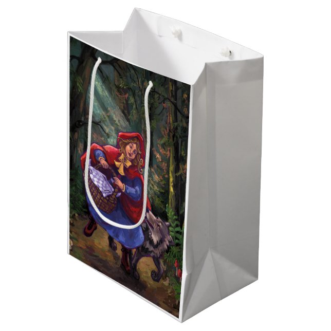 Little Red Riding Hood Medium Gift Bag (Front Angled)