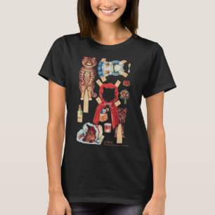 Little Red Riding Hood, Paper Doll, Louis Wain T-Shirt