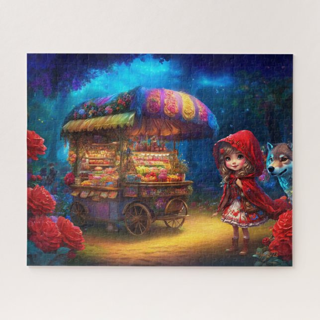 Little Red Riding Hood & The Wolf Jigsaw Puzzle (Horizontal)