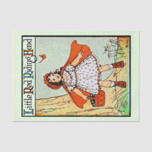 Little Red Riding Hood Vintage Cute Tissue Paper