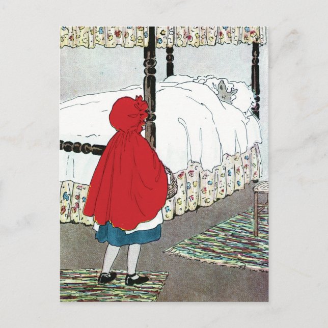 Little Red Riding Hood: What Grat Ears You Have! Postcard (Front)