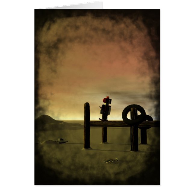 Little Red Robot Card (Front)