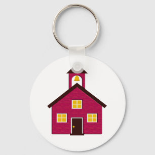 Little Red Schoolhouse Keychain