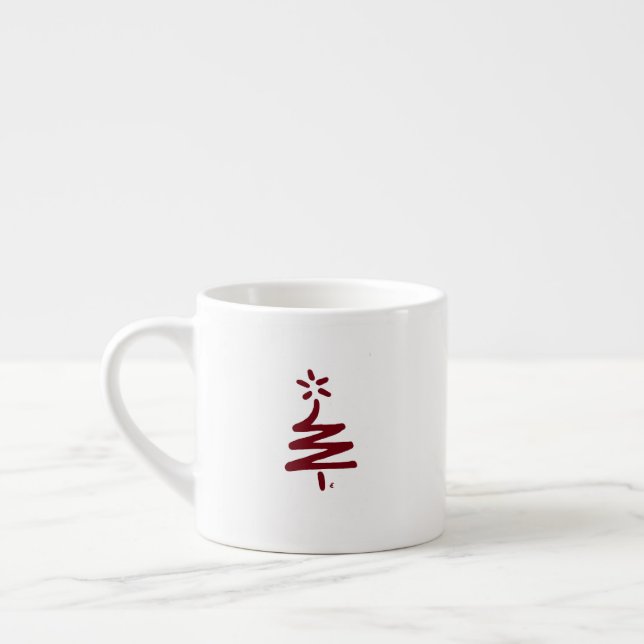 Little Red Tree Espresso Mug (Left)