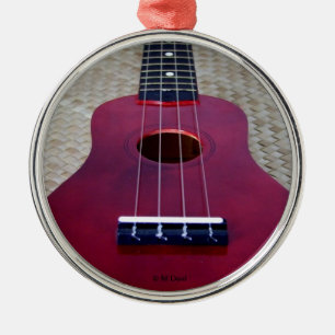 Little Red Uke Metal Ornament