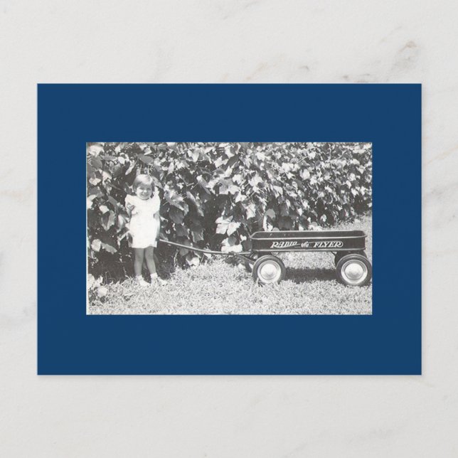 Little Red Wagon Postcard (Front)