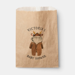 Little Reindeer Christmas Winter Baby Shower Favour Bag