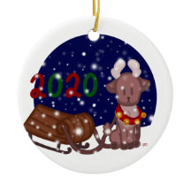 Little reindeer ornament