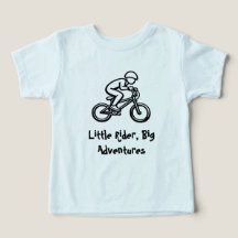 Little Rider, Big Adventures Kids Bicycle T-Shirt