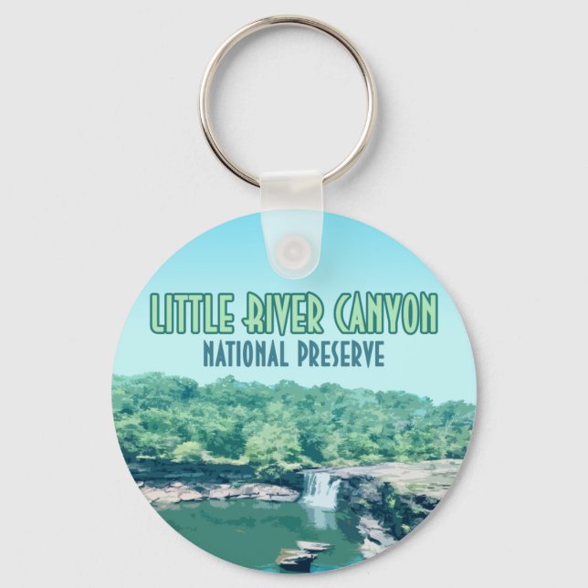 Little River Canyon National Preserve Alabama Keychain (Front)
