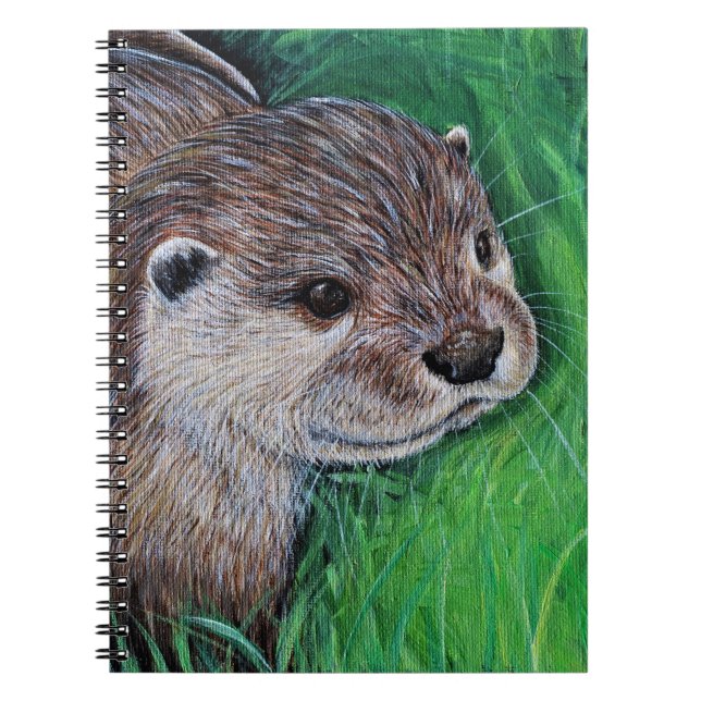 Little River Otter Painting Notebook (Front)