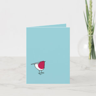 Little Robin blue Note Card