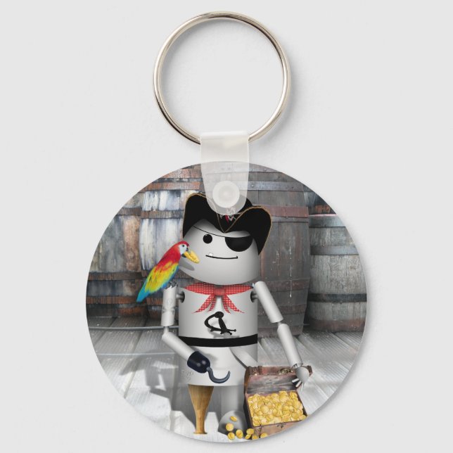 Little Robo-x9 for  Talk Like A Pirate Day Keychain (Front)
