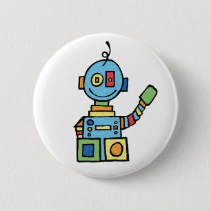 Little Robot 2 Inch Round Button