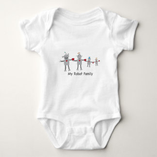 Little Robot Family Baby Bodysuit