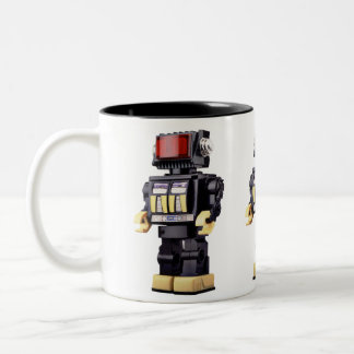 Little Robot x3 Two-Tone Coffee Mug